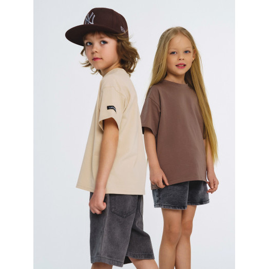 Комплект футболок от LF Kids, беж+капучино Комплект футболок от LF Kids, беж+капучино