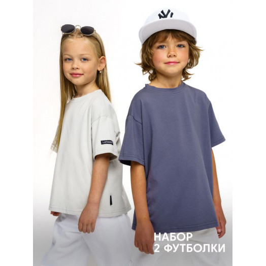 Комплект футболок от LF Kids, серый+графит Комплект футболок от LF Kids, серый+графит