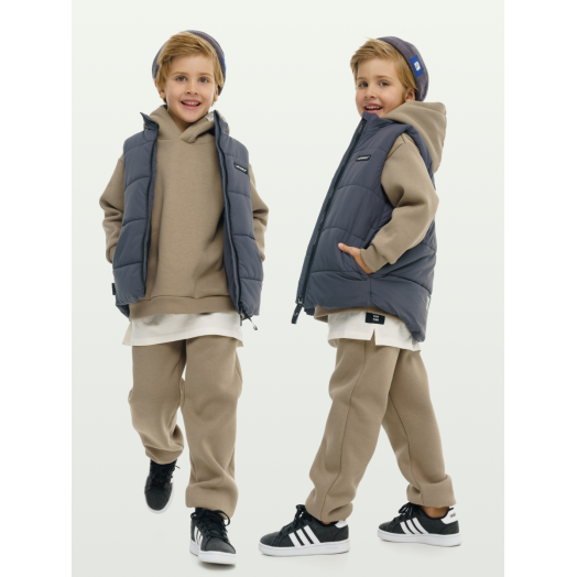 LF kids, жилет демисезонный, цвет графит (темно-серый) LF kids, жилет демисезонный, цвет графит (темно-серый)