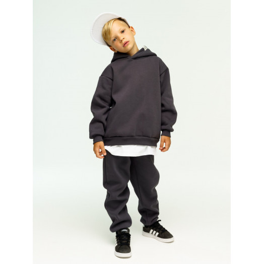 LF Kids, костюм "Over Comfort" с начесом, цвет графит LF Kids, костюм "Over Comfort" с начесом, цвет графит
