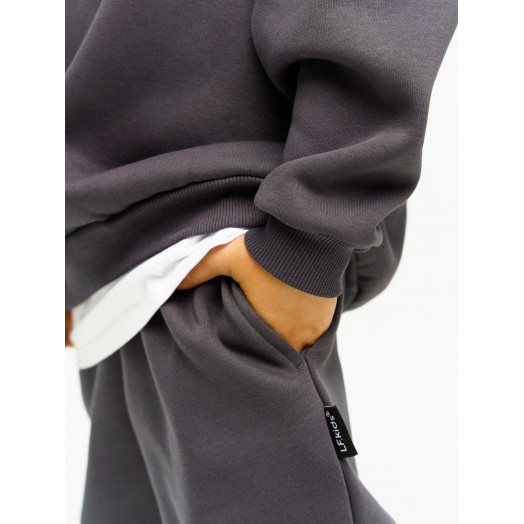 LF Kids, костюм "Over Comfort" с начесом, цвет графит LF Kids, костюм "Over Comfort" с начесом, цвет графит
