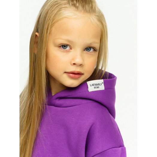 LF Kids, костюм "Over Comfort" с начесом, цвет фиолетовый LF Kids, костюм "Over Comfort" с начесом, цвет фиолетовый