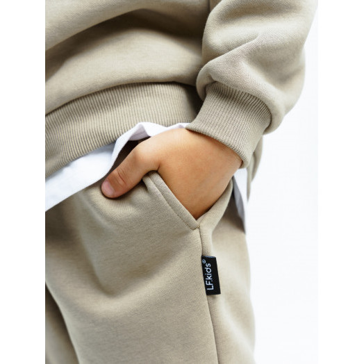 LF Kids, костюм "Over Comfort" с начесом, цвет бежевый LF Kids, костюм "Over Comfort" с начесом, цвет бежевый