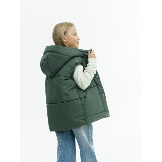 LF kids, жилет демисезонный с капюшоном, цвет хаки LF kids, жилет демисезонный с капюшоном, цвет хаки