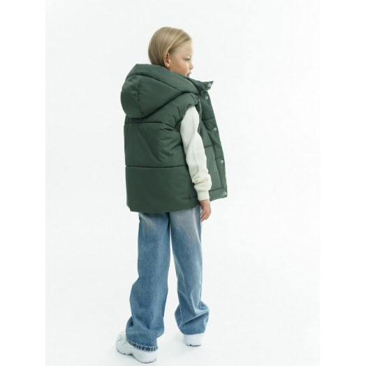 LF kids, жилет демисезонный с капюшоном, цвет хаки LF kids, жилет демисезонный с капюшоном, цвет хаки