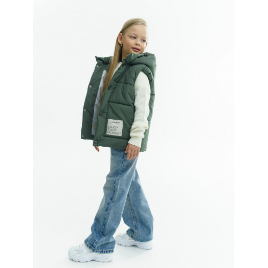 LF kids, жилет демисезонный с капюшоном, цвет хаки LF kids, жилет демисезонный с капюшоном, цвет хаки