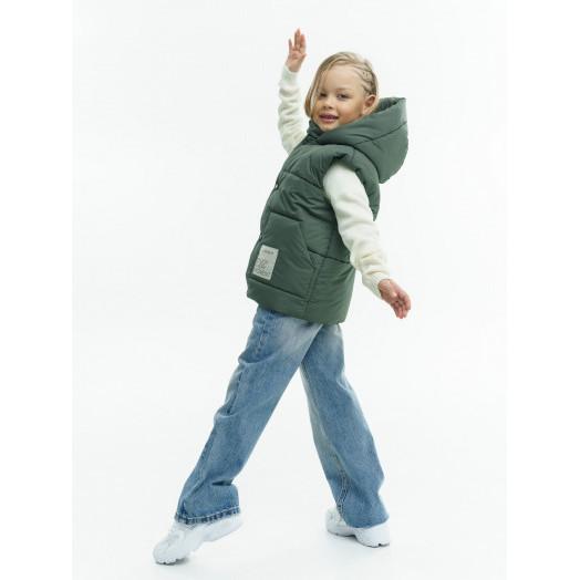 LF kids, жилет демисезонный с капюшоном, цвет хаки LF kids, жилет демисезонный с капюшоном, цвет хаки