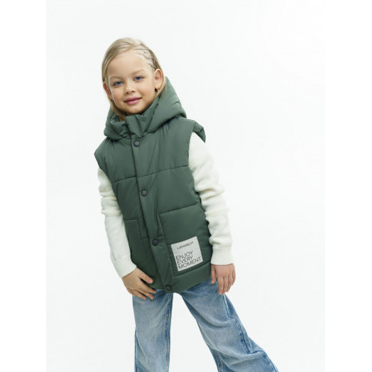 LF kids, жилет демисезонный с капюшоном, цвет хаки LF kids, жилет демисезонный с капюшоном, цвет хаки