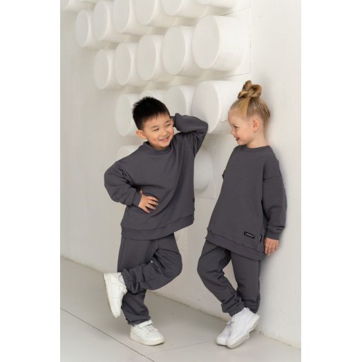 LF kids, костюм облегченный  "Sweatshirt" ( цвет графит).  Арт.  D005