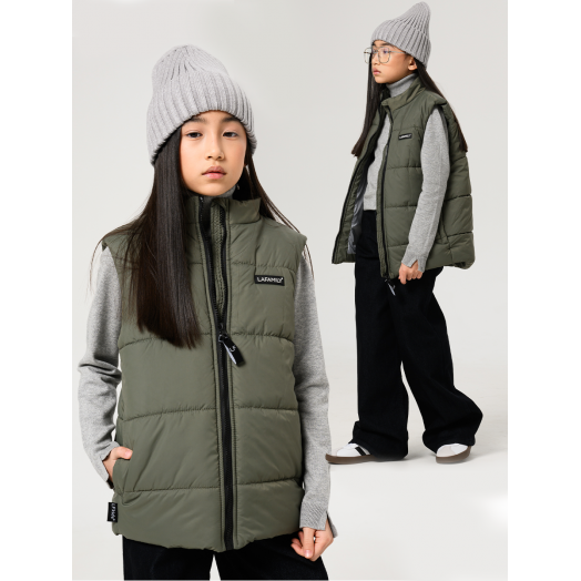LF kids, жилет демисезонный, цвет оливковый LF kids, жилет демисезонный, цвет оливковый