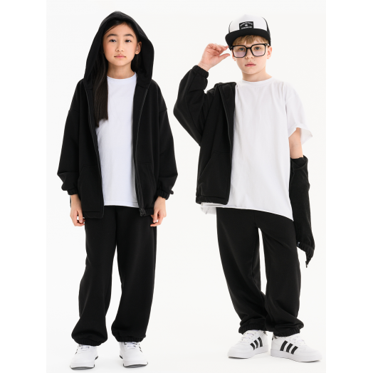 LF Kids, костюм "Зип" на молнии, цвет черный LF Kids, костюм "Зип" на молнии, цвет черный