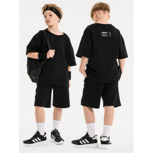 LF kids, костюм летний на подростка Цвет черный LF kids, костюм летний на подростка Цвет черный