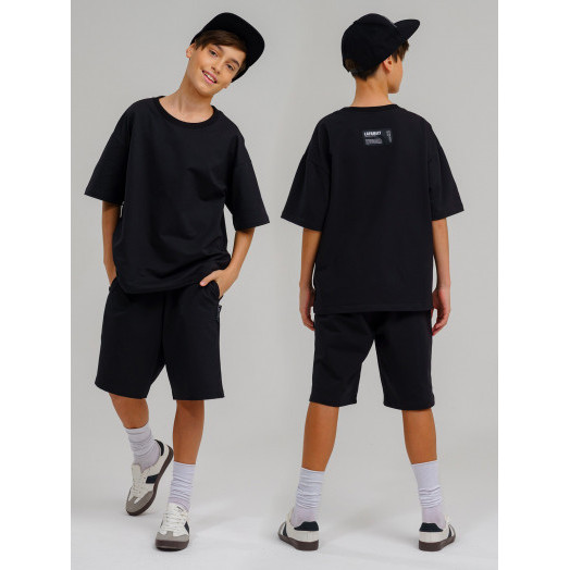 LF kids, костюм летний на подростка Цвет черный LF kids, костюм летний на подростка Цвет черный
