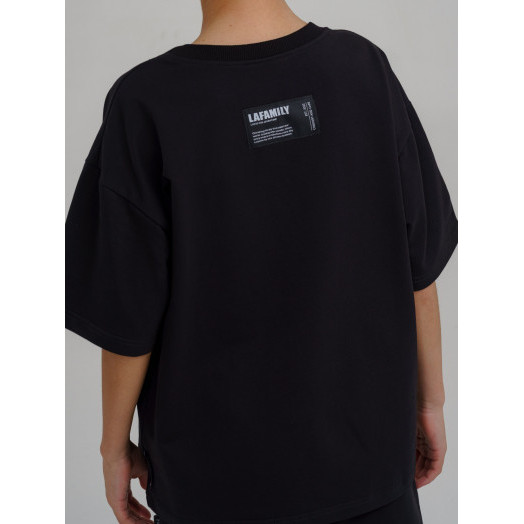 LF kids, костюм летний на подростка Цвет черный LF kids, костюм летний на подростка Цвет черный