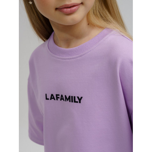 LF kids, костюм летний для девочки (штаны+футболка) Цвет сиреневый LF kids, костюм летний для девочки (штаны+футболка) Цвет сиреневый
