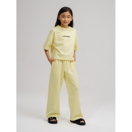 LF kids, костюм летний для девочки (штаны+футболка) Цвет желтый LF kids, костюм летний для девочки (штаны+футболка) Цвет желтый