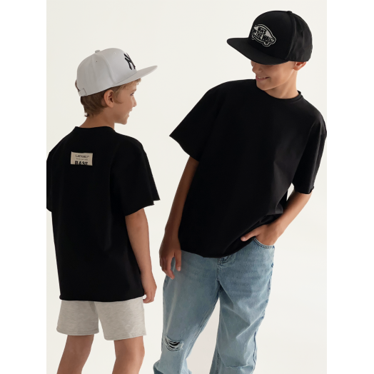 Футболка oversize от LF Kids, цвет черный Футболка oversize от LF Kids, цвет черный