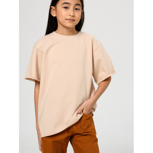 Футболка oversize от LF Kids, цвет кремовый Футболка oversize от LF Kids, цвет кремовый