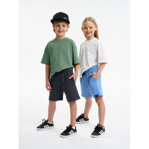 Комплект шорт от LF Kids, цвет графит/голубой Комплект шорт от LF Kids, цвет графит/голубой