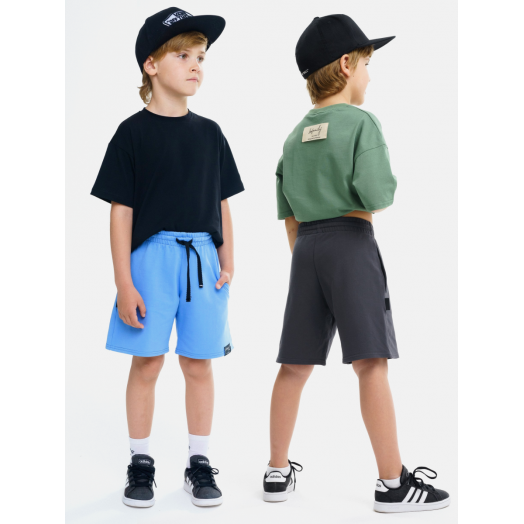Комплект шорт от LF Kids, цвет графит/голубой Комплект шорт от LF Kids, цвет графит/голубой
