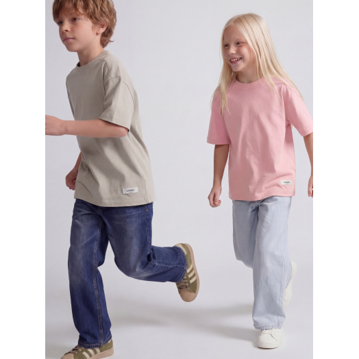 Комплект футболок от LF Kids, цвет розовый+светло-серая Комплект футболок от LF Kids, цвет розовый+светло-серая