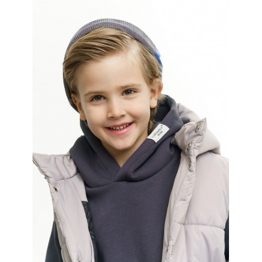 LF kids, жилет демисезонный с капюшоном, цвет серо-бежевый LF kids, жилет демисезонный с капюшоном, цвет серо-бежевый