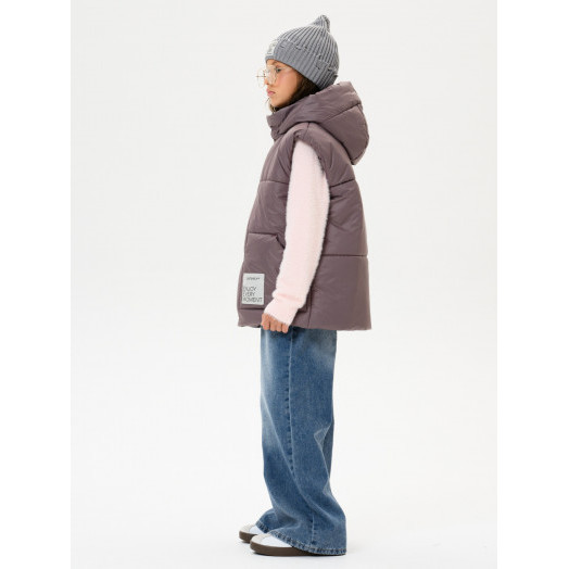 LF kids, жилет демисезонный с капюшоном, цвет розовый LF kids, жилет демисезонный с капюшоном, цвет розовый