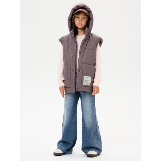 LF kids, жилет демисезонный с капюшоном, цвет розовый LF kids, жилет демисезонный с капюшоном, цвет розовый