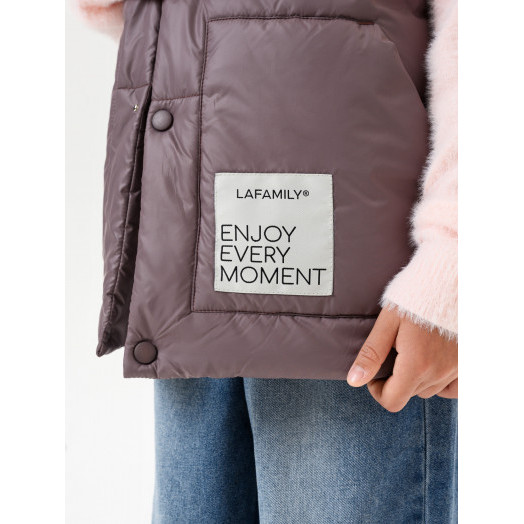 LF kids, жилет демисезонный с капюшоном, цвет розовый LF kids, жилет демисезонный с капюшоном, цвет розовый