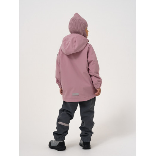 LFkids,  костюм софтшелл непромокаемый цвет розовый + серый