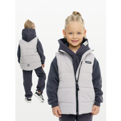LF kids, жилет демисезонный, цвет светло-серый LF kids, жилет демисезонный, цвет светло-серый