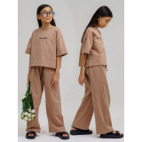 LF kids, костюм летний для девочки (штаны+футболка) Цвет капучино LF kids, костюм летний для девочки (штаны+футболка) Цвет капучино